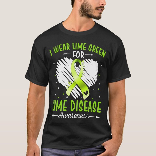 Ich trage Grün für LYME-KRANKHEIT T-Shirt (Vorderseite)