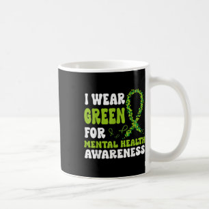 Ich trage Grün für Männer, die sich für psychische Kaffeetasse