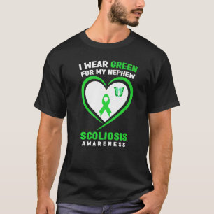Ich trage Grün für mein Nephew-Skoliose-Bewusstsei T-Shirt
