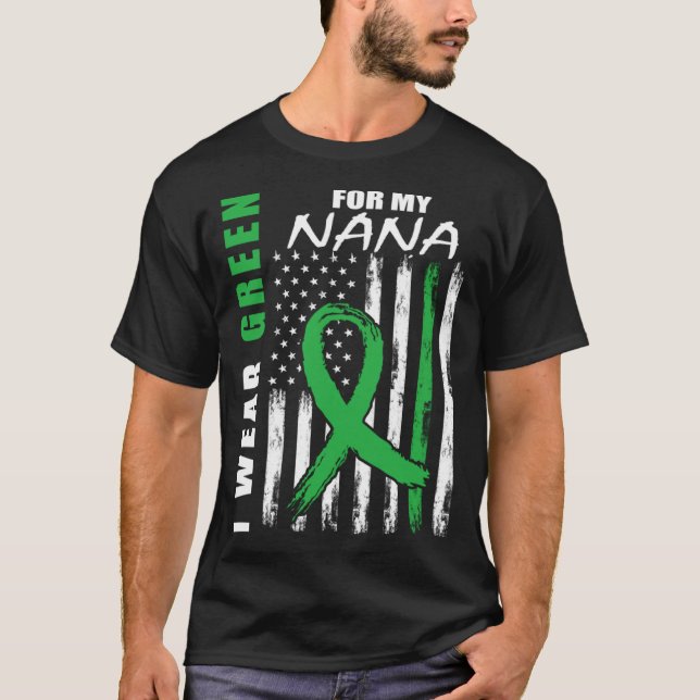 Ich trage Grün für meine Nana-Nierenerkrankung T-Shirt (Vorderseite)
