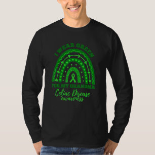 Ich trage Grün für meine Oma Rainbow-Zöliakie T-Shirt