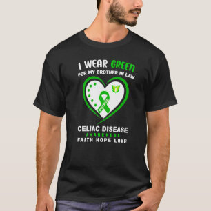 Ich trage Grün für meinen Bruder im Jura Celiac Di T-Shirt