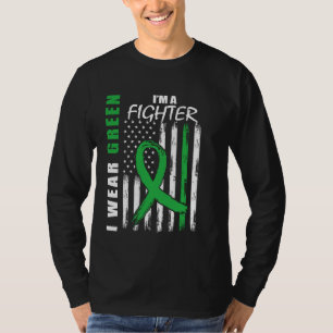 Ich trage Grün, ich bin ein Kämpfer Nierenerkranku T-Shirt