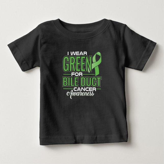 ICH TRAGE GRÜNE FÜR BILD DUCT CREER AWARENESS BABY T-SHIRT (Vorderseite)