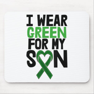 Ich trage grüne Sohn T-Shirts Stigma S Mental Heal Mousepad