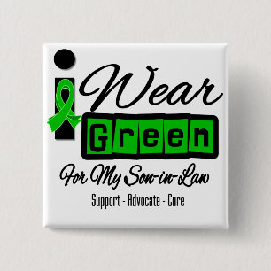 Ich trage grünen das Band-(Retro) - Schwiegersohn Button