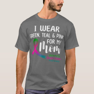 Ich trage grünes Aquamarines Rosa für meine Mama m T-Shirt