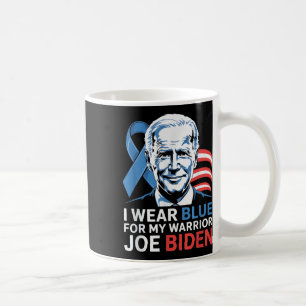 Ich trage helles Blau für Biden Prostatakrebs Awar Kaffeetasse