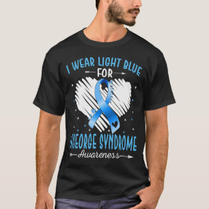 Ich trage helles Blau für das DIGEORGE SYNDROM Bew T-Shirt