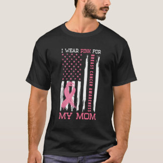 Ich trage K für meine Mama Brustkrebs-Bewusstsein T-Shirt