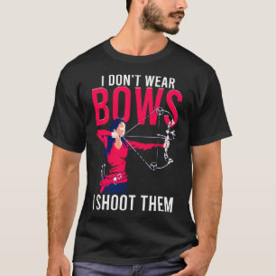 Ich trage keine Bogen, die ich mit Archer Gir aufs T-Shirt