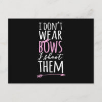 Ich trage keine Bogen, die ich mit dem Bogenschieß