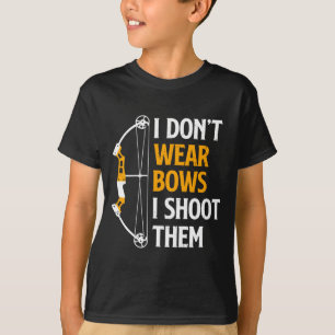 Ich trage keine Bögen, ich schieße sie Bogenschieß T-Shirt
