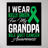 Ich trage Kelly Green für meinen Opa Bile Duct Can