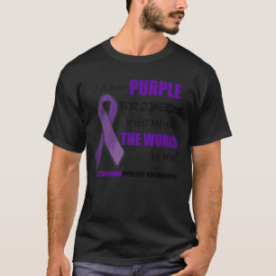 Ich trage Lila Alzheimer Demenz Bewusstsein Lila T-Shirt