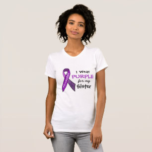 Ich trage Lila e für mein Schwesterfibromyalgie-Sh T-Shirt