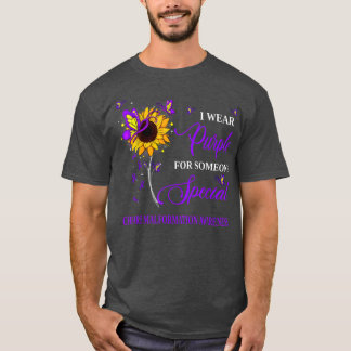 Ich trage Lila für Chiari Malformation Awareness S T-Shirt