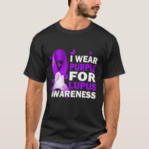 Ich trage Lila für das Lupus-Bewusstsein T-Shirt