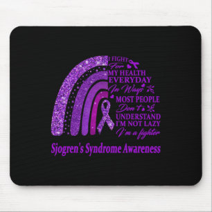 Ich trage Lila für das Sjögren-Syndrom-Bewusstsein Mousepad
