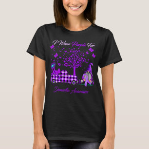 Ich trage Lila für Demenz T-Shirt