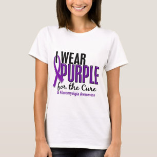 Ich trage Lila für den Heilung10 Fibromyalgia T-Shirt