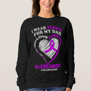 Ich trage Lila für die Alzheimer-Demenz-Ära meines Sweatshirt