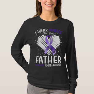 Ich trage Lila für die Alzheimer-Demenz meines Vat T-Shirt