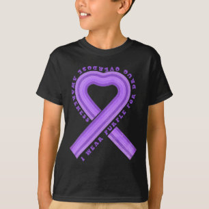 Ich trage Lila für die Arzneimittelüberdosierung T-Shirt