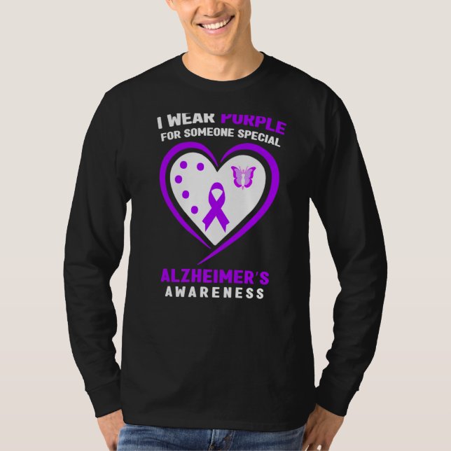 Ich trage Lila für eine besondere Alzheimeru2019 T-Shirt (Vorderseite)