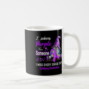 Ich trage Lila für Epilepsie-Bewusstsein Kaffeetasse