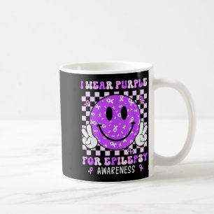 Ich trage Lila für Epilepsie-Bewusstsein Smile Ges Kaffeetasse