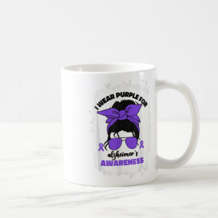 Ich trage Lila für Heimers Awareness Month Heimer Kaffeetasse
