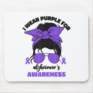 Ich trage Lila für Heimers Awareness Month Heimer Mousepad