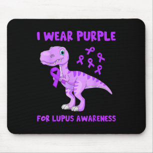 Ich trage Lila für Lupus Awareness Kleinkind Kinde Mousepad