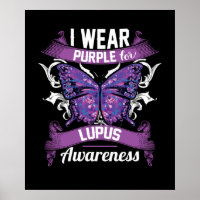 Ich trage Lila für Lupus Awareness