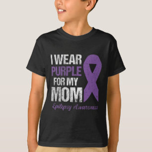 Ich trage Lila für Mama Epilepsie Awareness T-Shirt