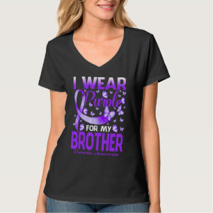 Ich trage Lila für mein Bruder Demenz Bewusstsein, T-Shirt