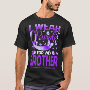 Ich trage Lila für mein Bruder Demenz Bewusstsein, T-Shirt