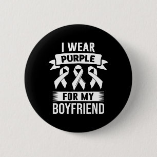 Ich trage Lila für mein Freund Überdosierung Bewus Button