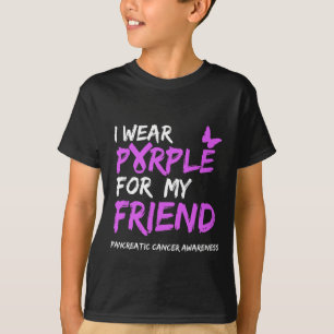 Ich trage Lila für mein Freundinnen-Bauchspeicheld T-Shirt