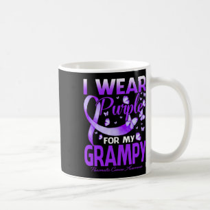 Ich trage Lila für mein graues Pankreaskrebs-Awar Kaffeetasse
