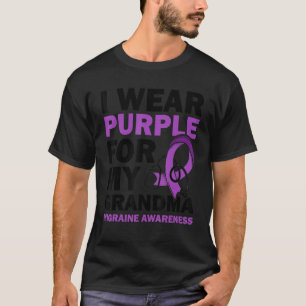 Ich trage Lila für mein großartiges Migrane-Bewuss T-Shirt