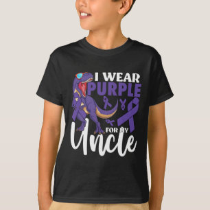 Ich trage Lila für mein Onkel-Bauchspeicheldrüsenk T-Shirt
