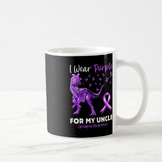 Ich trage Lila für mein Onkel Epilepsie Awareness  Kaffeetasse
