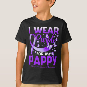 Ich trage Lila für mein pappy Bauchspeicheldrüsenk T-Shirt