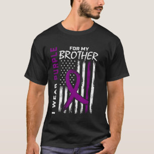 Ich trage Lila für meine Alzheimer-Bruderschaft T-Shirt