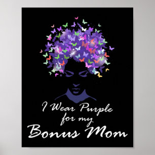 Ich trage Lila für meine Bonus-Mom-Support-Heimerh Poster
