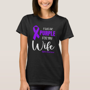 Ich trage Lila für meine Frau für das Lupus-Bewuss T-Shirt