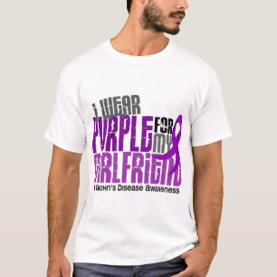Ich trage Lila für meine Freundin6 Crohns T-Shirt