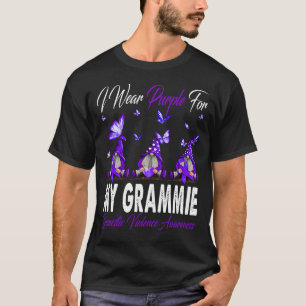 Ich trage Lila für meine GRAMMIE-Gewalt Awa T-Shirt